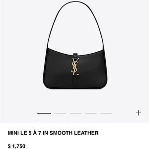 Saint Laurent Mini Le 5 -7 Hobo Bag